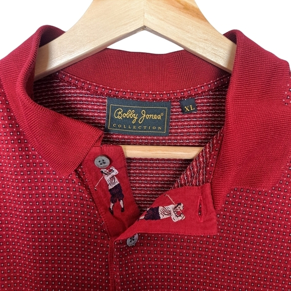Bobby Jones Burgundy Polo Shirt - Picture 4 of 7